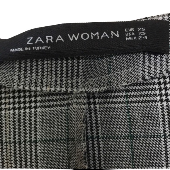 ZARA Checked Wrap Blouse - Picture 8 of 10